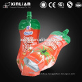 juice packaging plastic bag with spout pouch